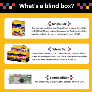 Kodak Charmera Blind Box| كاميرا كوداك الترند الأصلية مع سلسلة مفاتيح.
