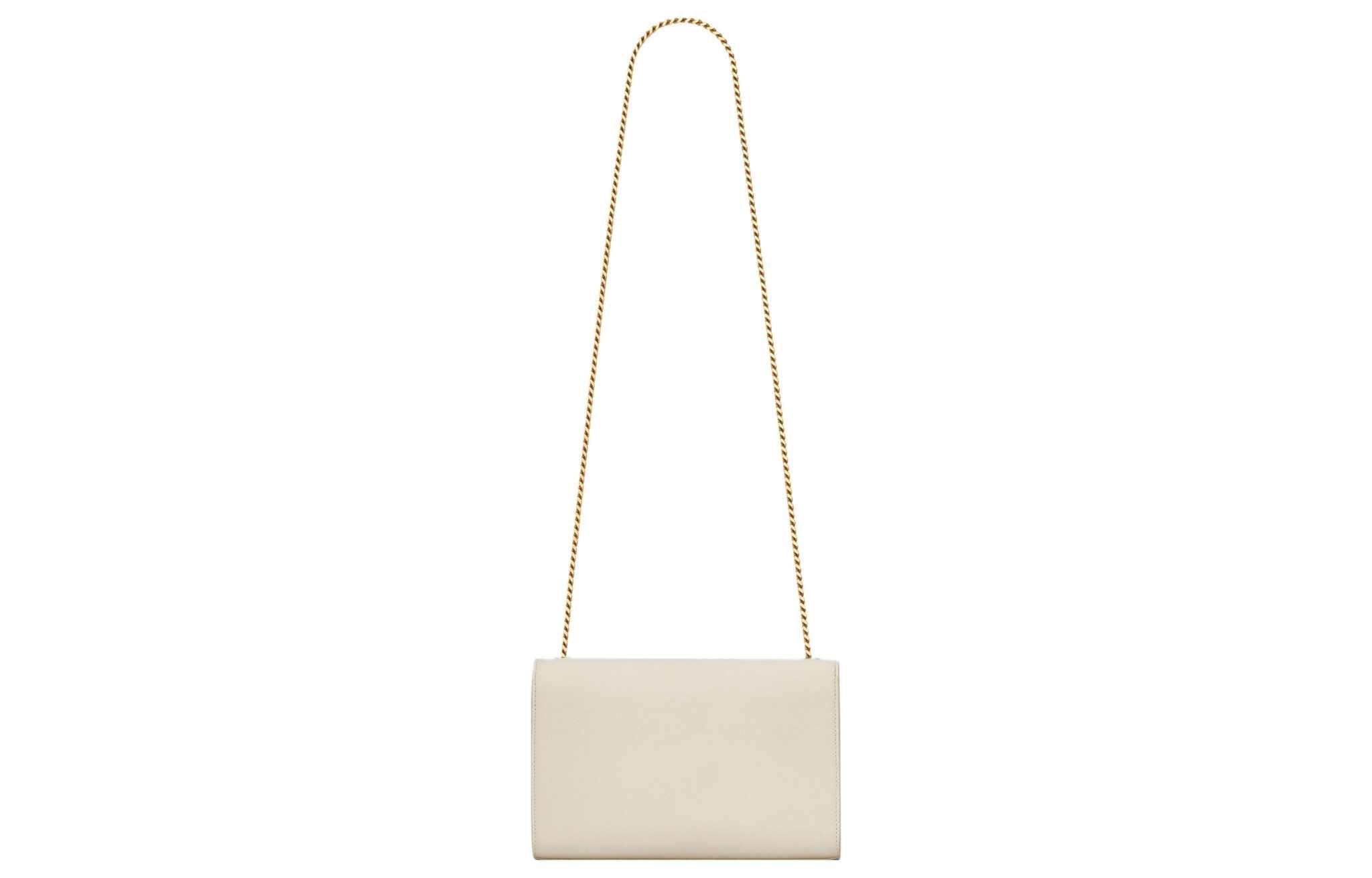 SAINT LAURENT YSL Kate  Medium White.