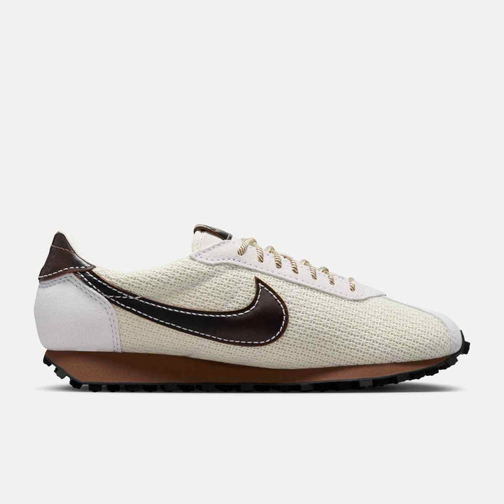 Nike | LD-1000 sneaker in soft pearl, black, and fauna brown with mesh and leather upper and waffle sole for durable traction