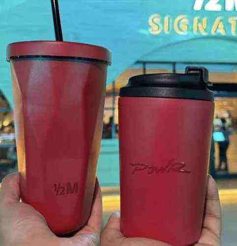 red thermal mug for travel and on-the-go with direct shipping