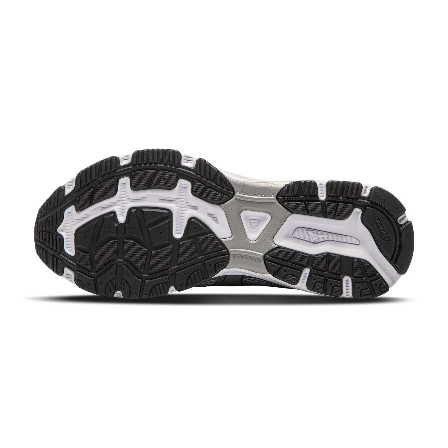حذاء رياضي Mizuno Racer S بتصميم فضي مميز.