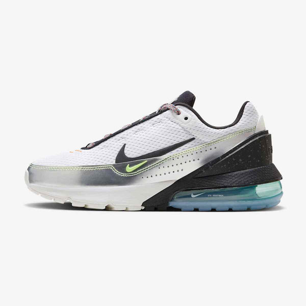 Nike Air Max 270 sneaker with large air cushion, flexible mesh, durable outsole, and bold color accents.