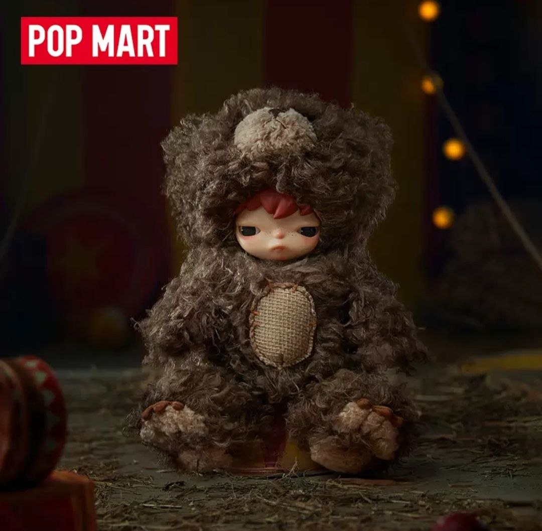 POPMART Hirono Little Wild Bear Vinyl Plush Toy  baby doll gift