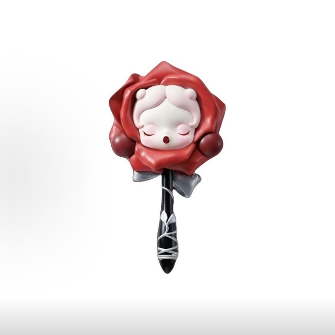MAC Pop Mart Skullpanda Rose Makeup Mirror Handle Mirror