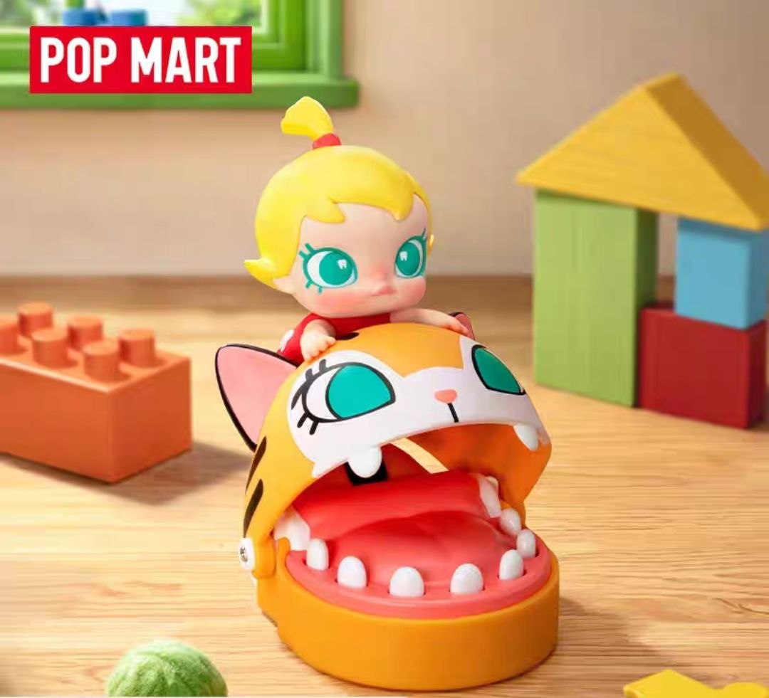 POPMART Baby Molly and Big Ear Cat Prank Figurine Toy Gift