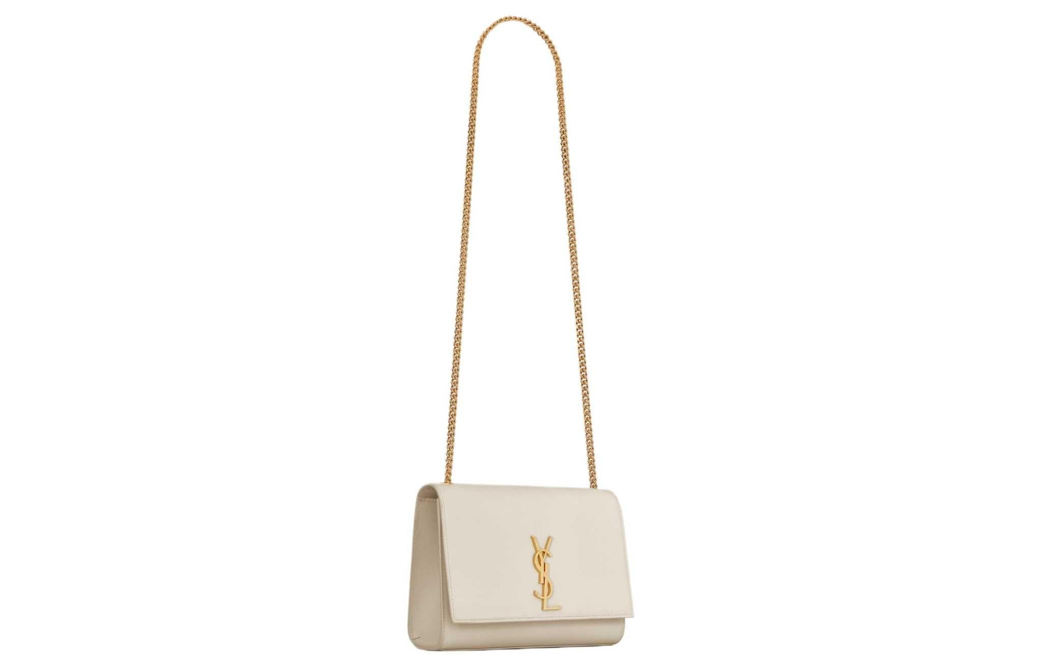 SAINT LAURENT YSL Kate  Medium White.