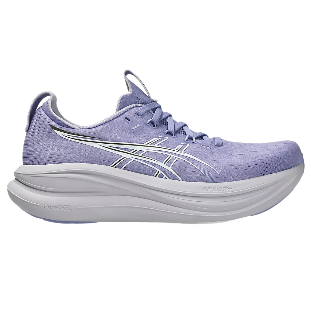 ASICS GEL-NIMBUS 28 Women's Running Shoes with Round Toe, Lace-Up Design, Shock Absorption, Breathable, and Low-Top Style