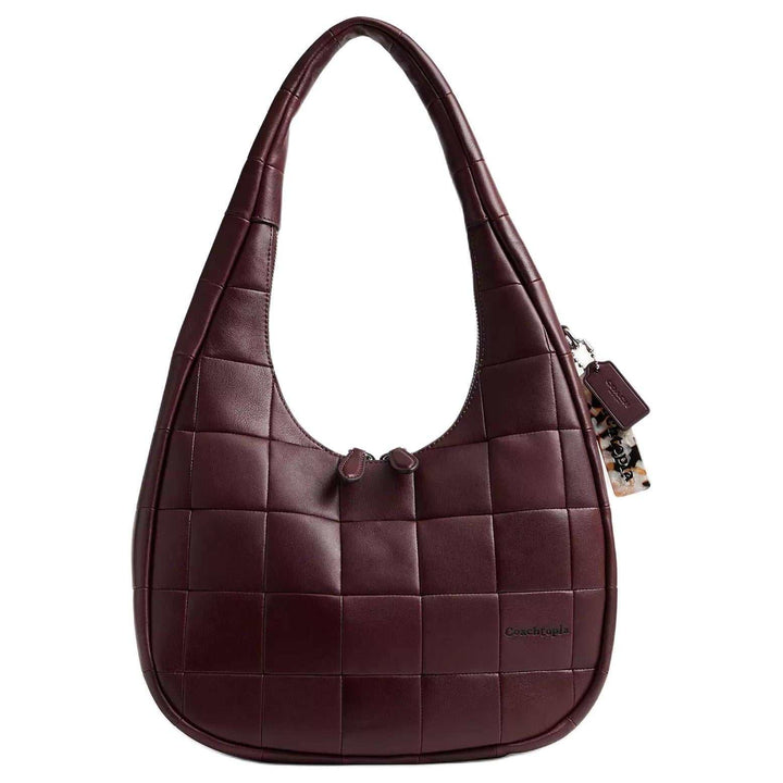 COACH Alter Ego 29 Crescent Bag Interior Snap Pocket Leather Shoulder Bag Tote Large Women's Merlot Burgundy