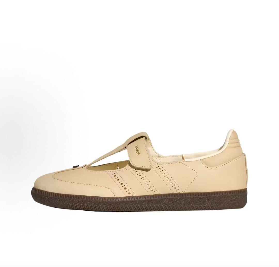 أصلي 100% حذاء adidas Samba Mary Jane نسائي بيج