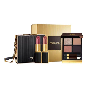 طقم مكياج Tom Ford Qixi Limited: أحمر شفاه، آيشادو وحقيبة يد.