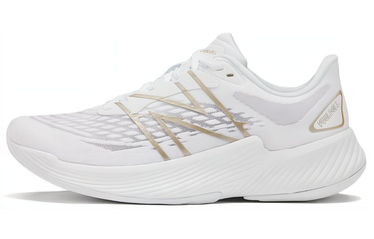 New Balance NB Vazee Prism Patchwork Letter Lace-Up Fabric Low-Top Long-Distance Running Shoes Women's White Casual