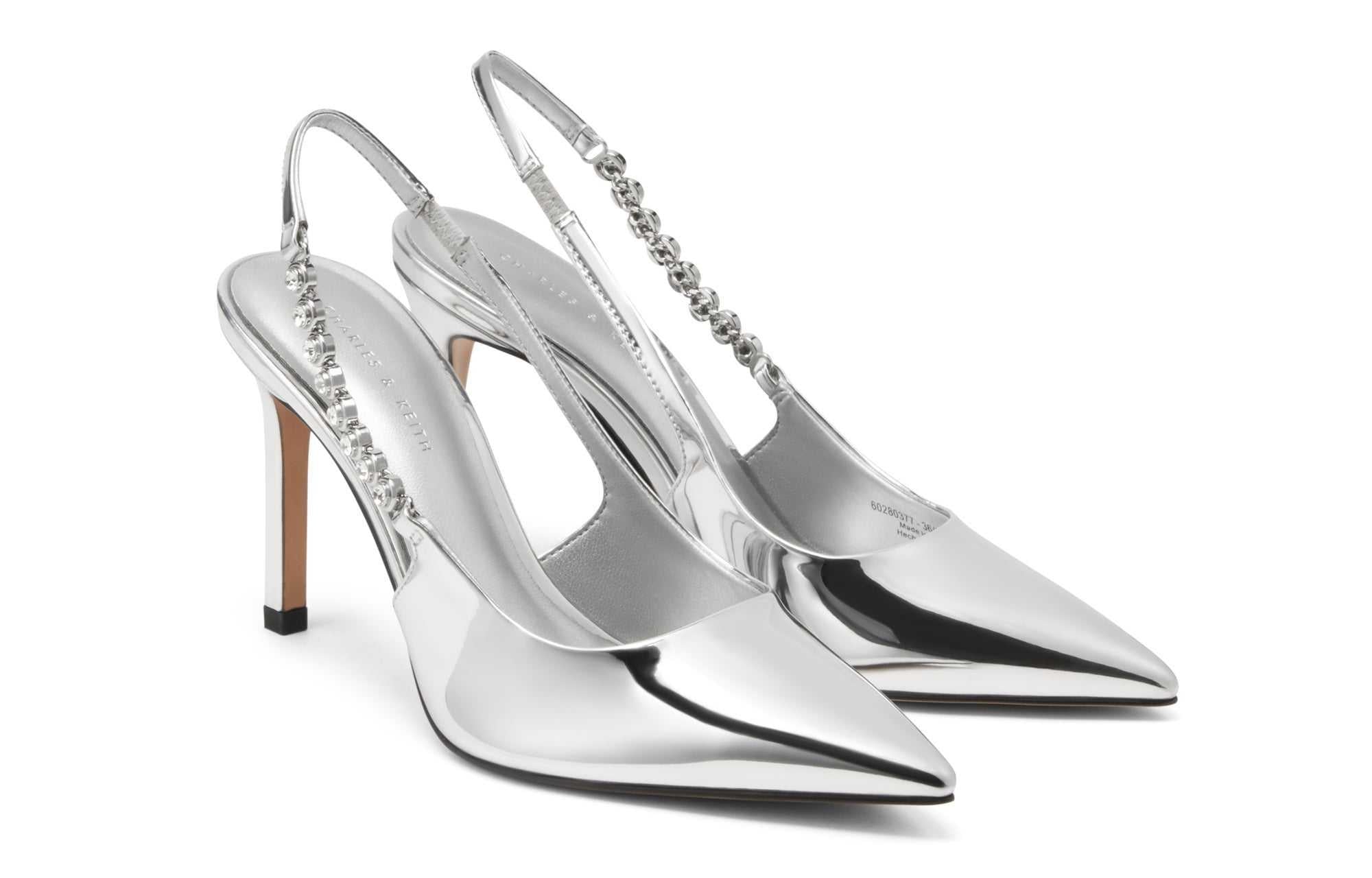 Charles & Keith Heels 9.1 cm |كعب من شارليز آند كيث مرصع بالكريستال ✨.