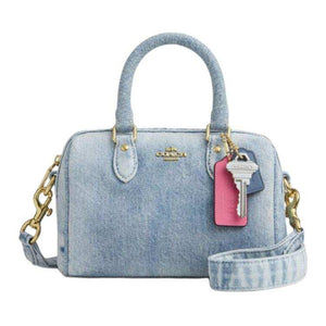 Coach Mini Rowan Denim Edition | حقيبة كوتش ميني إصدار الدنيم المميز 🌟💎.