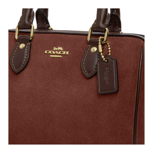 COACH Rowan 17  Boston  Tote Small Vintage Brown.