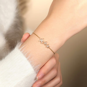 Energetic Summer apm monaco [Vacation Style] Beach Seaside Starfish Design Alloy Bracelet for Women in Gold