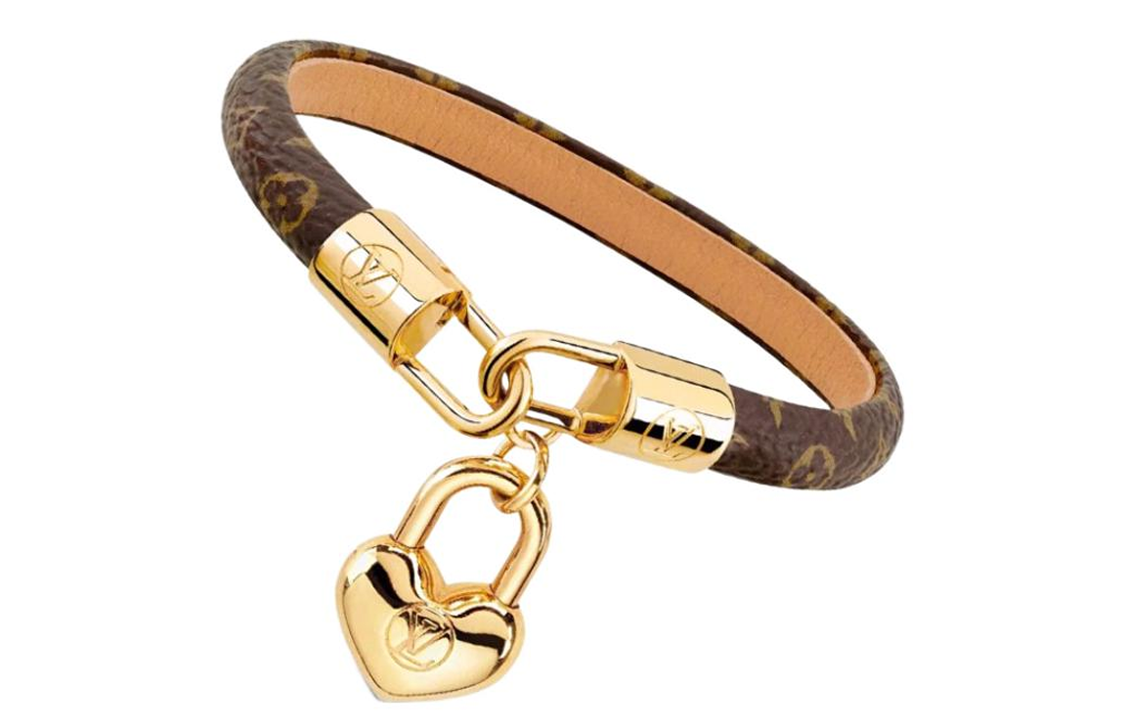 LOUIS VUITTON Crazy In Lock Canvas Bracelet Women's.