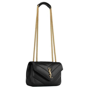 SAINT LAURENT LOULOU V-Quilted  Black.