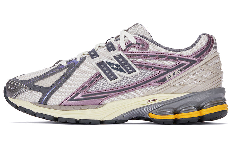 New Balance NB 1906R Retro Durable Low-Top Casual Running Shoes Unisex Purple, Gray, White