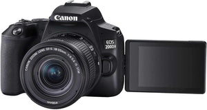 Canon EOS 200D  مجموعة كانون اي او اس ام كيه II [18-55 اس تي ام]، كاميرا دي اس ال ار، واي فاي و تقنية ان اف سي.