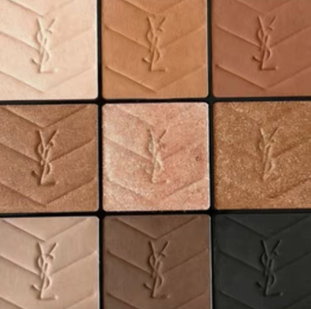 YSL Couture 9-Color Eyeshadow Palette: Easy to apply, natural, and long-lasting, 17.5g (2026 New Arrival)