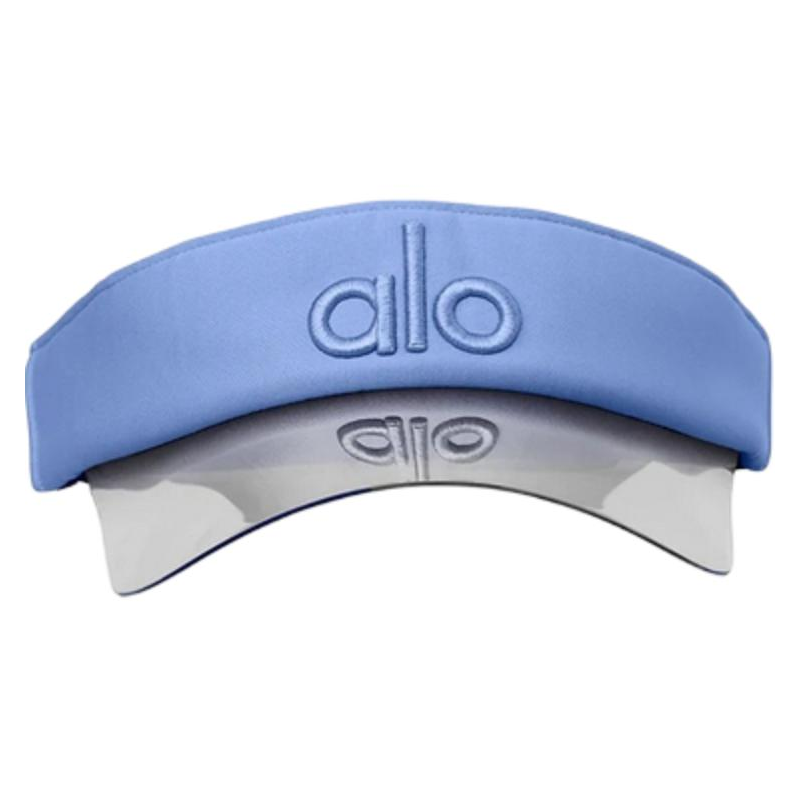 alo yoga logo design polyester sun-protective hat unisex couple style blue