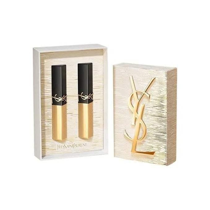 YSL سلم فلفت لِب أحمر الشفاه المخملي الفاخر  هدية حصرية محدودة مجموعة.