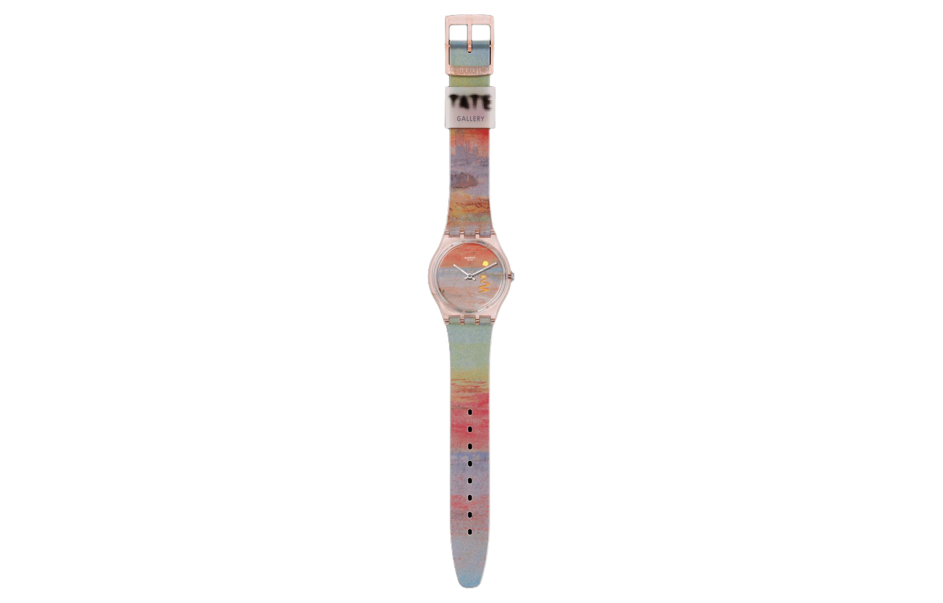 SWATCH Quartz Movement 30m Water Resistance Unisex Unisex Watch 34mm Red Dial Biogenic Case Silicone Strap