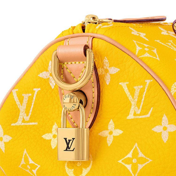حقيبة Speedy P9 Bandoulière 25 جلد طبيعي باللون الأصفر.