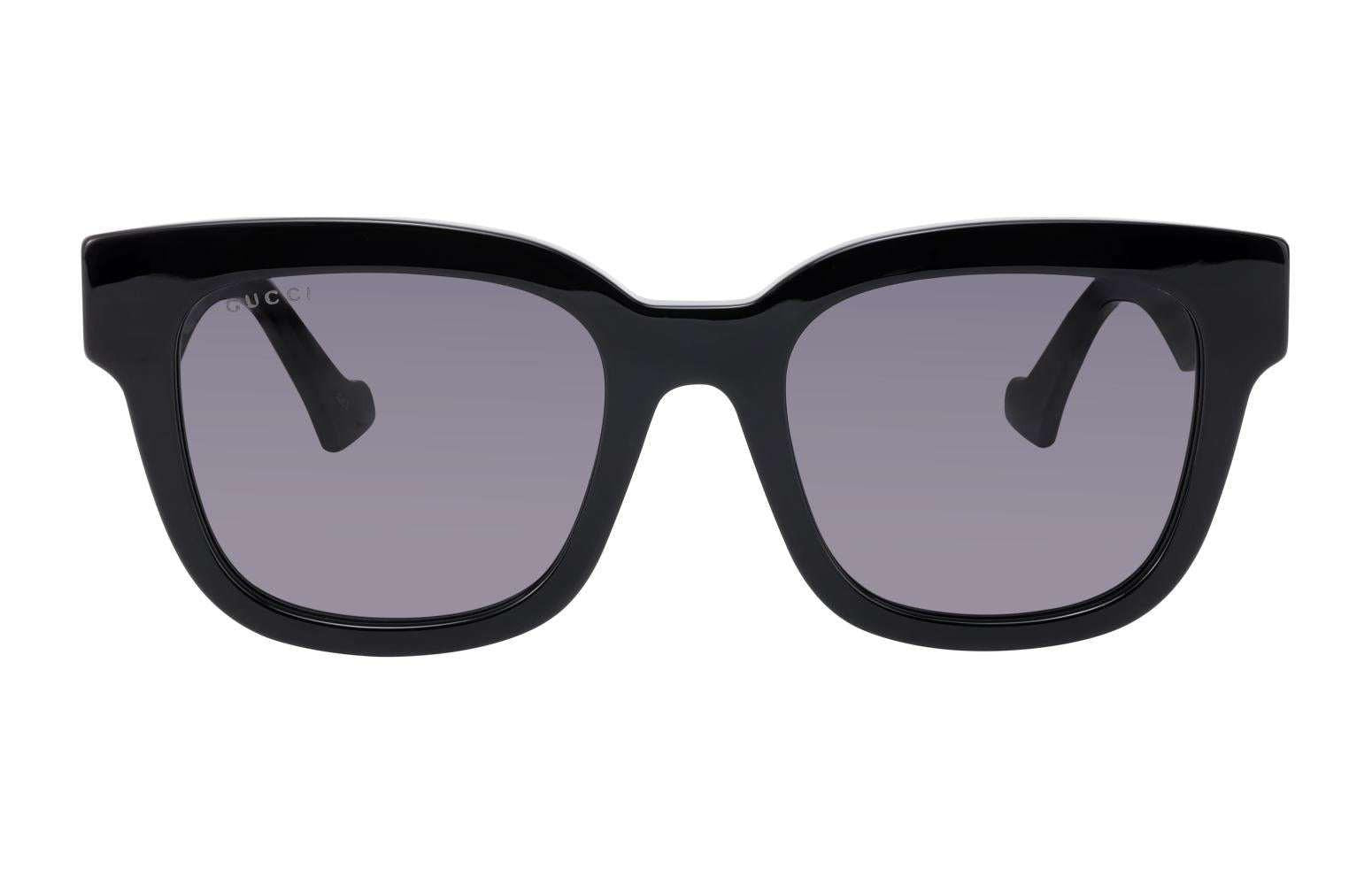 نظارات Gucci شمسية Square سوداء بإطار كلاسيكي فاخر.