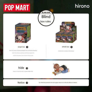صندوق عشوائي POP MART Hirono Monsters' Carnival بتصاميم مميزة.