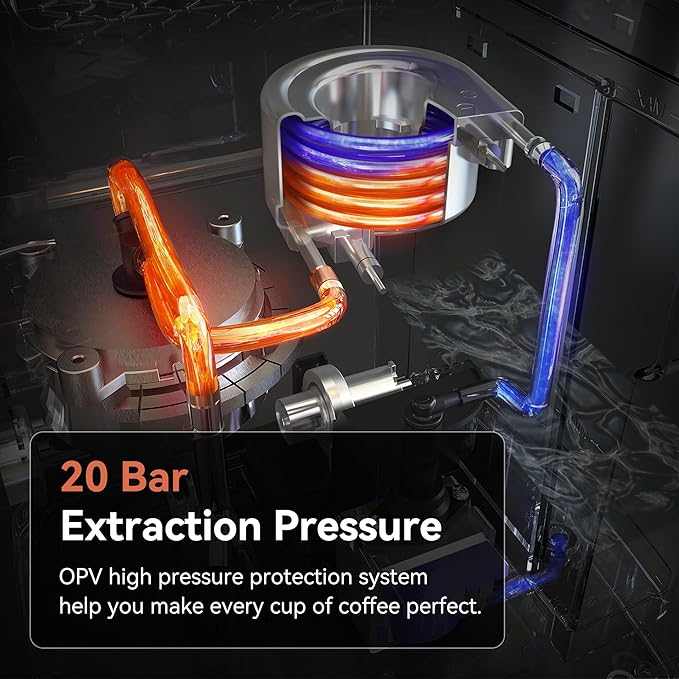 ماكينة تحضير الإسبريسو HiBREW بضغط 19 بار مع نظام تسخين بملف حراري وتقنية بخار متطورة من الستانلس ستيل