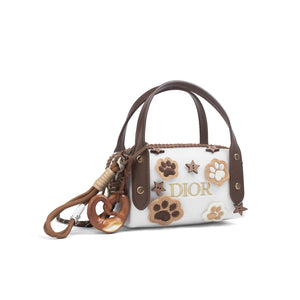 DIOR [Custom Makeup Bag] Little Flower Cute Claw Star Craftsmanship Simple High-End Vintage Gentle Sweet Cool Style Regular Velvet