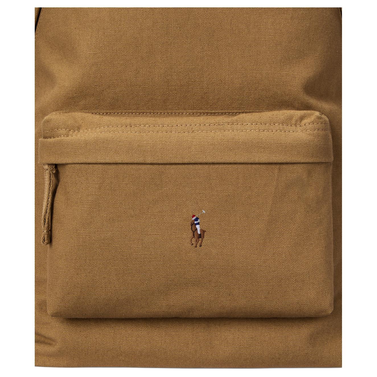 Polo Ralph Lauren Signature Pony Emblem Fabric Backpack Men's Brown-Yellow