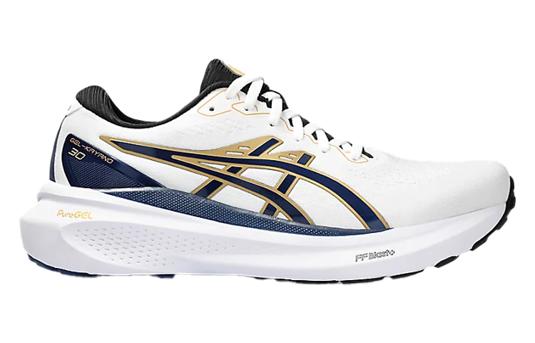 ASICS Gel-Kayano 30 Running Shoes Men's White Blue.