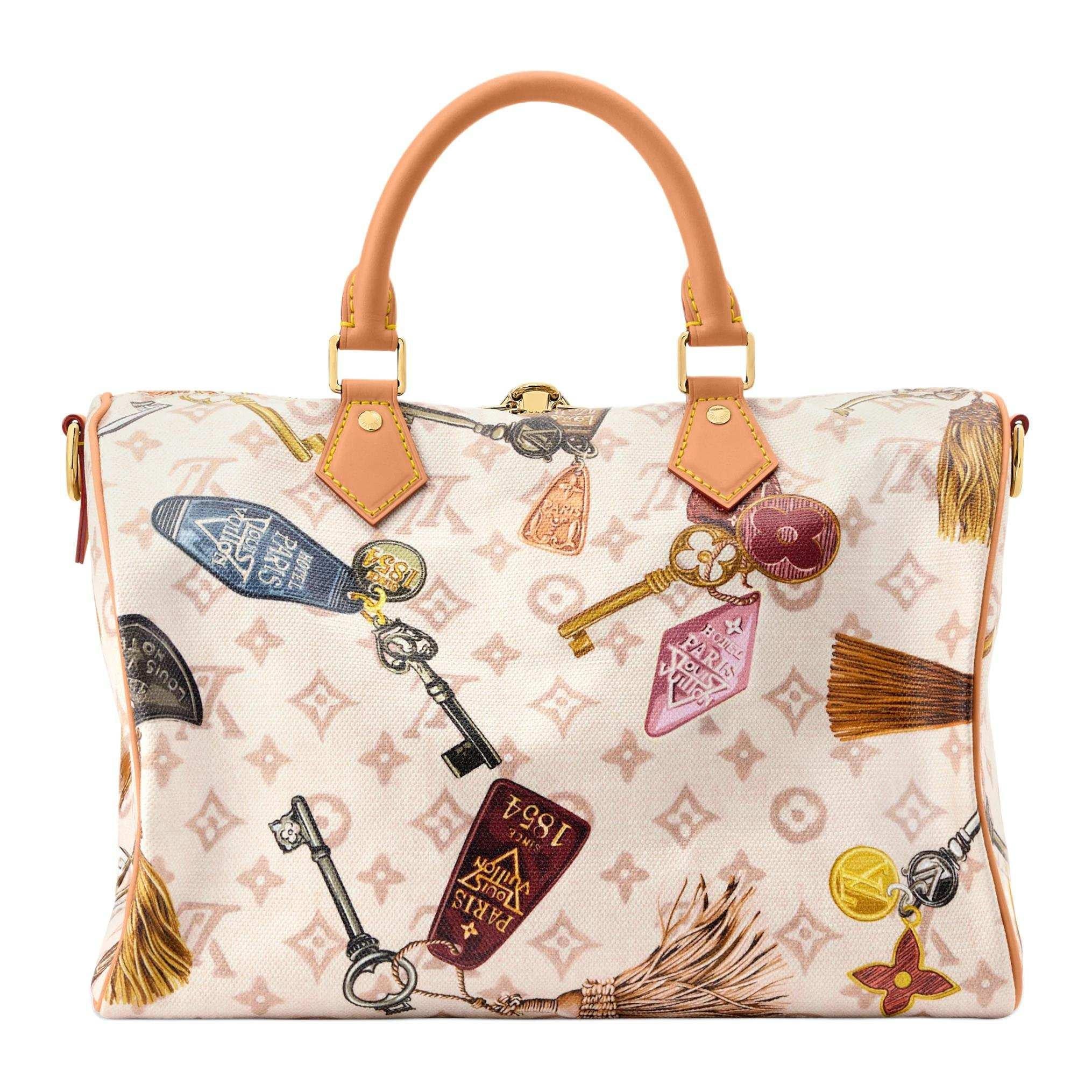 حقيبة Louis Vuitton Speedy بنقشة Keys & Tassels الحصرية.