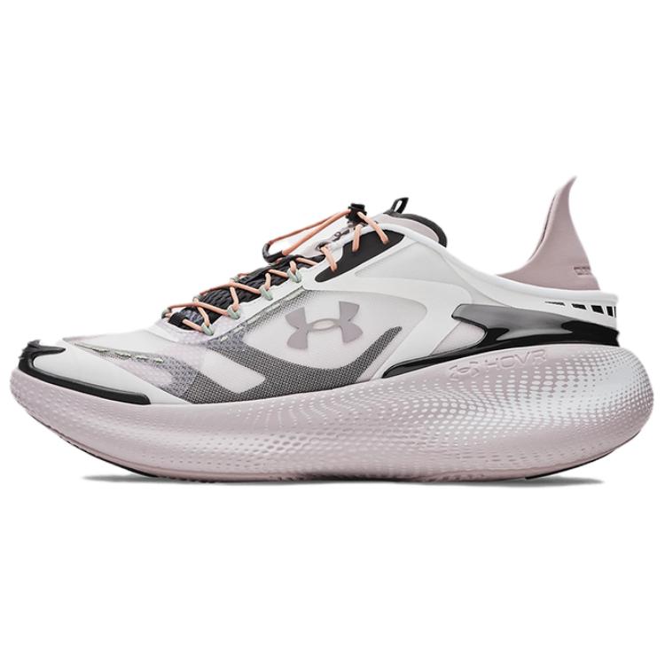 حذاء جري Under Armour HOVR بتقنية توسيد مريح - أبيض ووردي