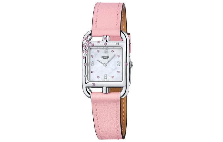 Hermes Cape Cod watch | ساعة هيرميس كيب كود بجلد الكرز الوردي 🍒✨.