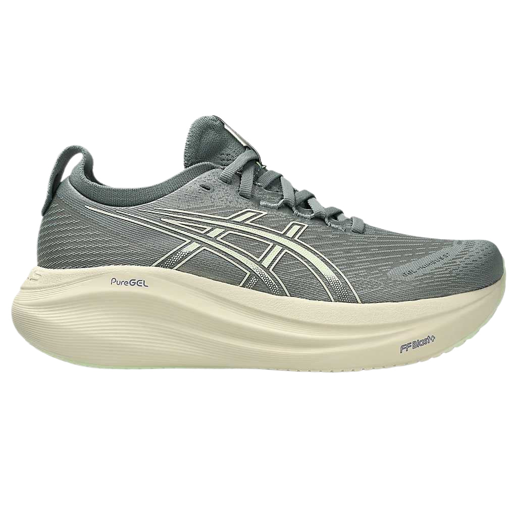 حذاء رياضي Asics طراز Nimbus 26 بتقنية PureGEL لون رمادي
