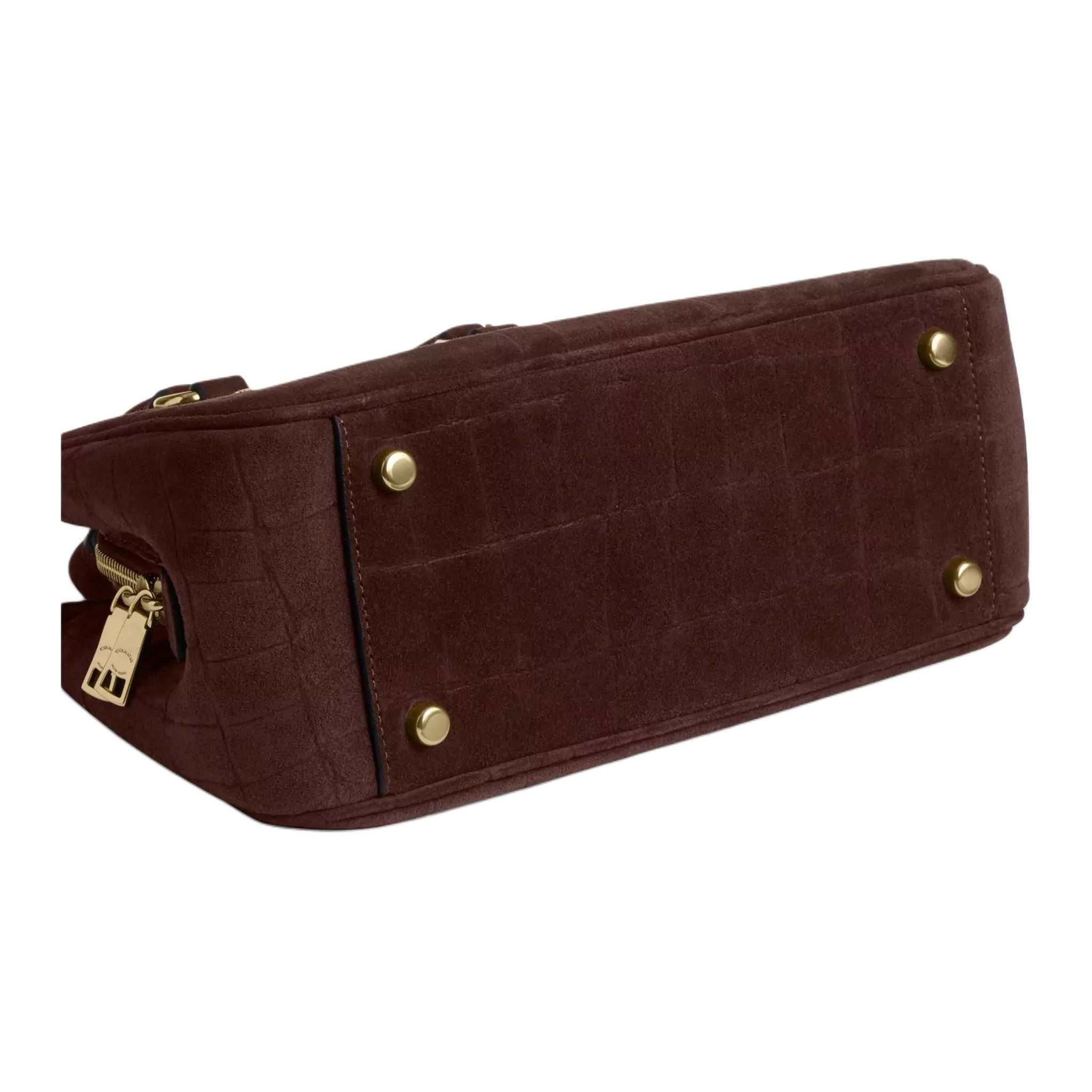 COACH Savannah 28  leather  Crossbody Tote Large  Maple.