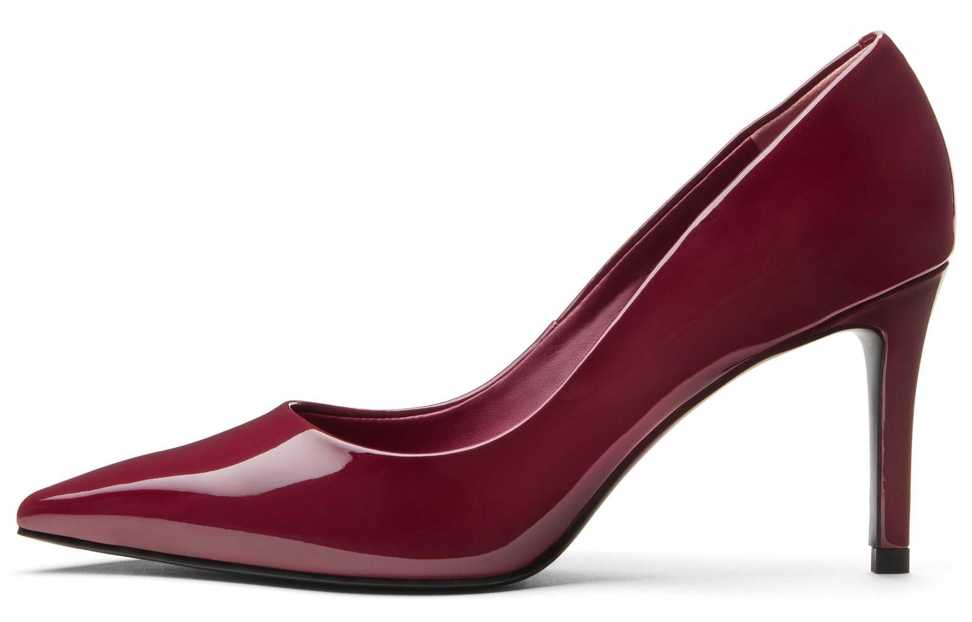 حذاء نسائي High Heels بمقدمة مدببة وجلد لامع CHARLES & KEITH.