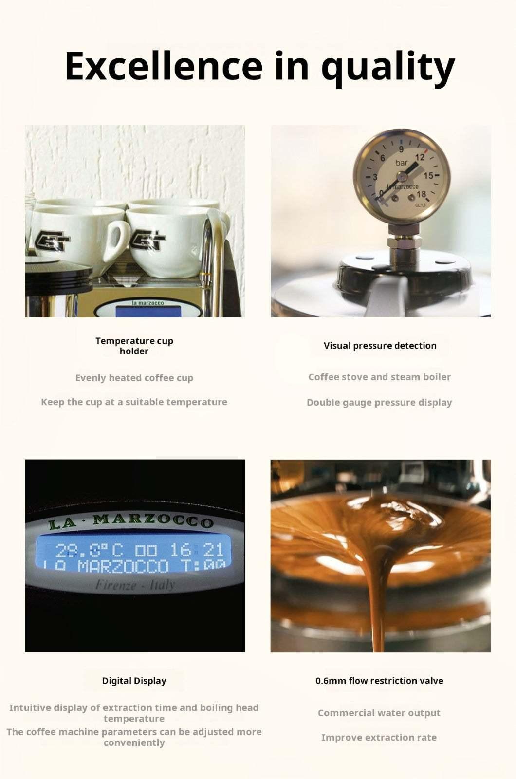 ماكينة Espresso احترافية La Marzocco GS3 MP للمنزل.