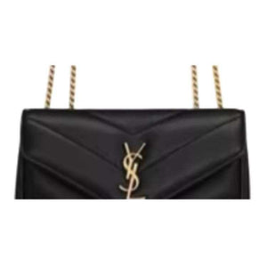 SAINT LAURENT LOULOU V-Quilted  Black.