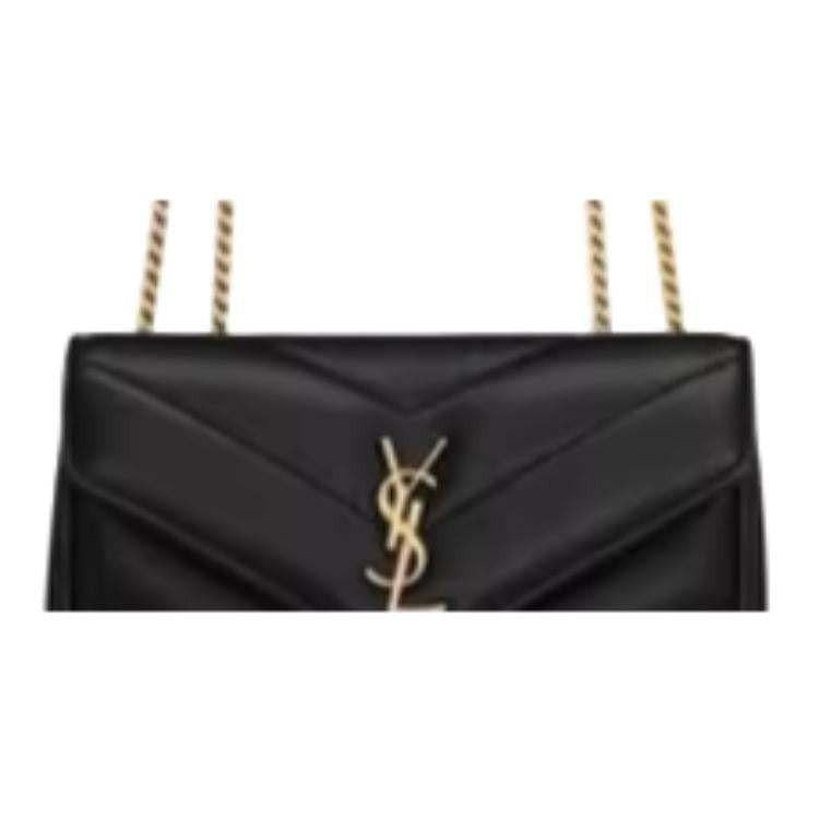 SAINT LAURENT LOULOU V-Quilted  Black.