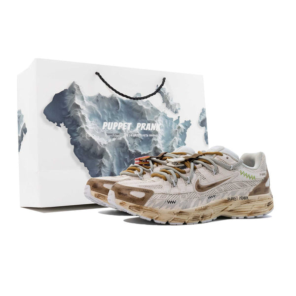 Nike P-6000 Prank Special White Brown Special Edition