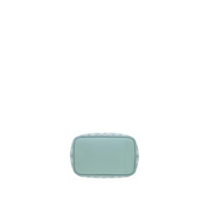 COACH Rowan 22 Brand Logo Classic Synthetic Leather Bucket Bag Handbag Small Women's Light Blue