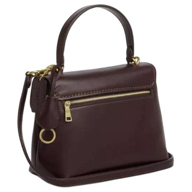 COACH Emory 25  Crossbody Leather Tote Bag Medium  Coffee.