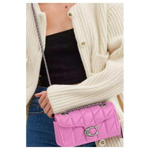 COACH Tabby 20 Leather Shoulder Bag Small  Pink.