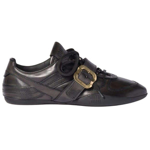 MIU MIU German Training Leather Black.