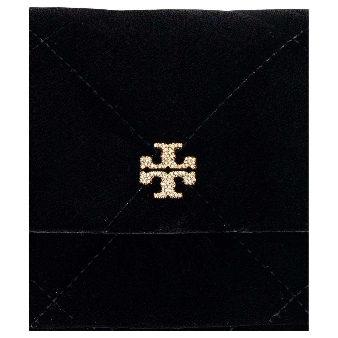 tory burch kira diamond حقيبة ميني كيرا دايموند المخمليةالأصلي المبطنة.