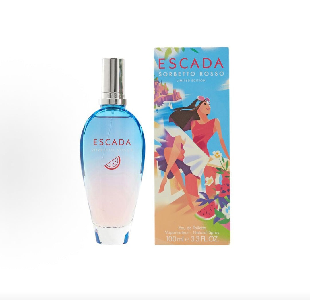 ESCADA Sorbetto Rosso Eau de Parfum Floral Fruity Light Fragrance  Water EDT 100ml Global Purchase >